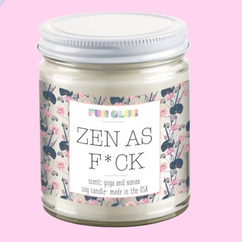 NEW Fun Club Zen as F* Candle